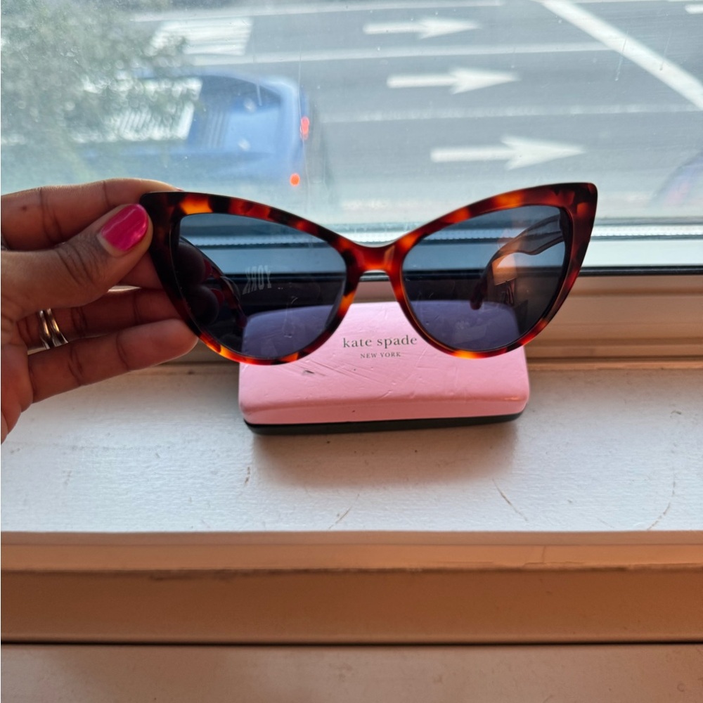 Kate Spade Tortoise Cat-Eye Sunglasses - Picture 2 of 9